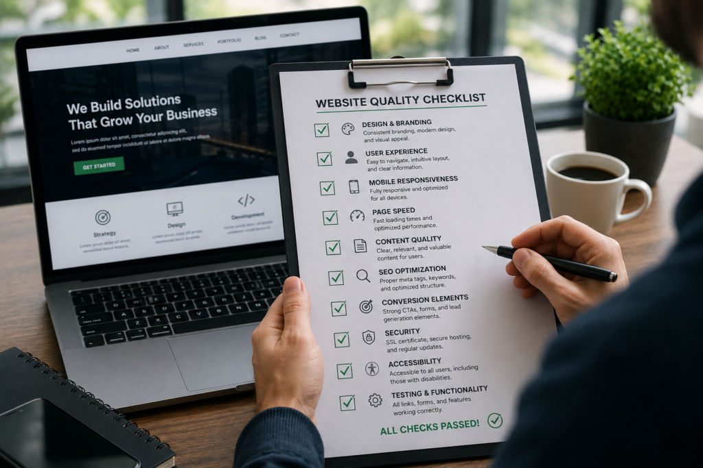 Business owner planning the budget for website design improvements and conversion optimization